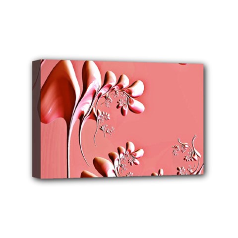 Amazing Floral Fractal B Mini Canvas 6  x 4 