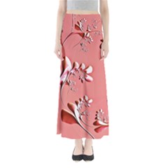 Amazing Floral Fractal B Maxi Skirts