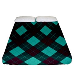 Plaid Pattern Fitted Sheet (king Size) by Valentinaart