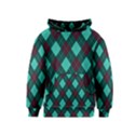 Plaid pattern Kids  Pullover Hoodie View1