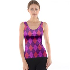 Plaid Pattern Tank Top