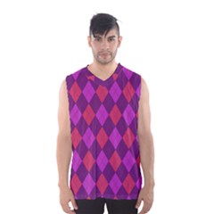 Plaid Pattern Men s Basketball Tank Top by Valentinaart