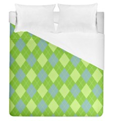 Plaid Pattern Duvet Cover (queen Size) by Valentinaart