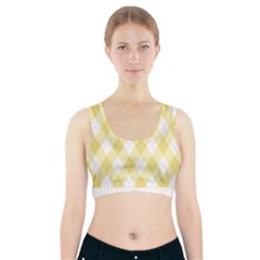 Plaid Pattern Sports Bra With Pocket