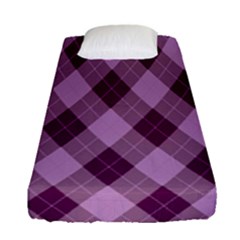 Plaid Pattern Fitted Sheet (single Size) by Valentinaart