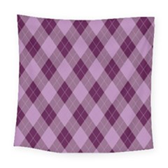 Plaid Pattern Square Tapestry (large) by Valentinaart