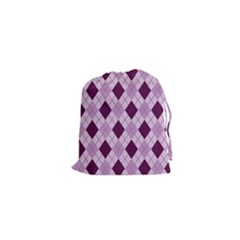 Plaid Pattern Drawstring Pouches (xs)  by Valentinaart