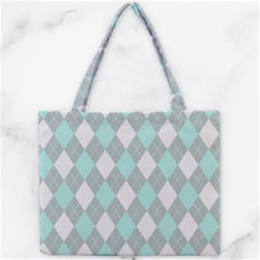 Plaid Pattern Mini Tote Bag by Valentinaart