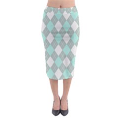 Plaid Pattern Midi Pencil Skirt by Valentinaart