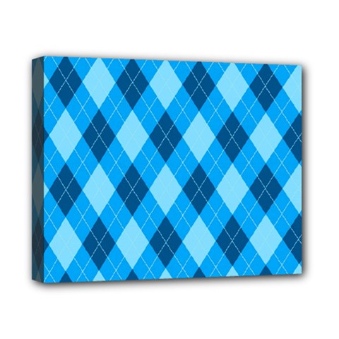 Plaid Pattern Canvas 10  X 8  by Valentinaart