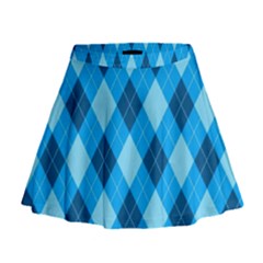 Plaid Pattern Mini Flare Skirt by Valentinaart