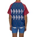 Diamonds and Lasers Argyle  Kids  Short Sleeve Swimwear View2