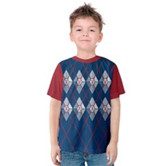 Diamonds And Lasers Argyle  Kids  Cotton Tee