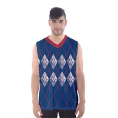 Diamonds And Lasers Argyle  Men s Basketball Tank Top by emilyzragz