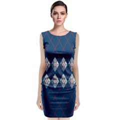 Diamonds And Lasers Argyle  Classic Sleeveless Midi Dress by emilyzragz