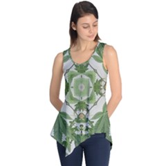 Marijuana Leaf Pattern Sleeveless Tunic