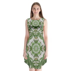 Marijuana Leaf Pattern Sleeveless Chiffon Dress   by getstonedinstyle