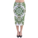 Marijuana Leaf Pattern Velvet Midi Pencil Skirt View1