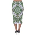 Marijuana Leaf Pattern Velvet Midi Pencil Skirt View2