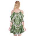 Marijuana Leaf Pattern Cutout Spaghetti Strap Chiffon Dress View2