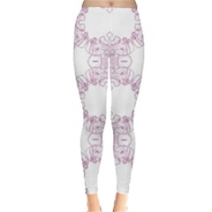 Ganja Ganesh Pattern (pink) Leggings  by getstonedinstyle