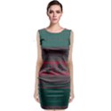 Pattern Sleeveless Velvet Midi Dress View1