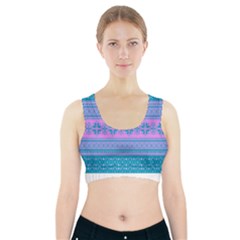 Pattern Sports Bra With Pocket