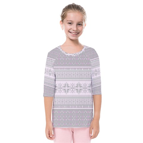 Pattern Kids  Quarter Sleeve Raglan Tee by Valentinaart