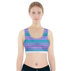 Pattern Sports Bra With Pocket by Valentinaart