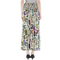 Colorful Retro Style Letters Numbers Stars Maxi Skirts View2