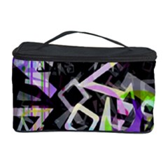 Chaos With Letters Black Multicolored Cosmetic Storage Case