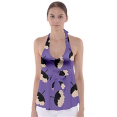 Flying Flowers Babydoll Tankini Top