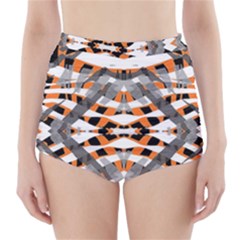 Speedy Zebra High-waisted Bikini Bottoms by beatbeatwing