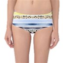 Watercolor Stripes And Dots Mid-Waist Bikini Bottoms View1