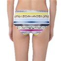 Watercolor Stripes And Dots Mid-Waist Bikini Bottoms View2