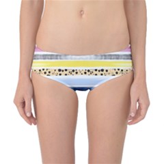 Watercolor Stripes And Dots Classic Bikini Bottoms by beatbeatwing