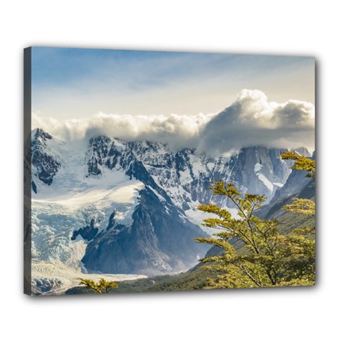 Snowy Andes Mountains, El Chalten Argentina Canvas 20  X 16 