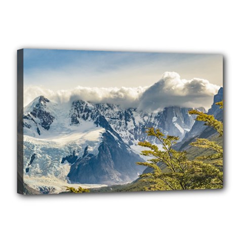 Snowy Andes Mountains, El Chalten Argentina Canvas 18  X 12  by dflcprints