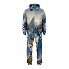 Snowy Andes Mountains, El Chalten Argentina Hooded Jumpsuit (kids) by dflcprints