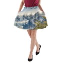 Snowy Andes Mountains, El Chalten Argentina A-Line Pocket Skirt View1