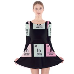 Think - Chemistry Long Sleeve Velvet Skater Dress by Valentinaart