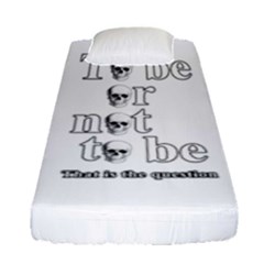 To Be Or Not To Be Fitted Sheet (single Size) by Valentinaart