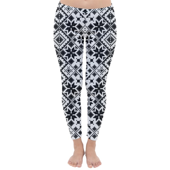 Pattern Classic Winter Leggings