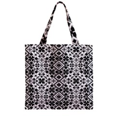 Pattern Zipper Grocery Tote Bag by Valentinaart