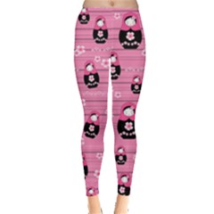 Matryoshka Doll Pattern Leggings  by Valentinaart