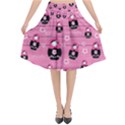 Matryoshka doll pattern Flared Midi Skirt View1