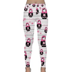 Matryoshka Doll Pattern Classic Yoga Leggings by Valentinaart