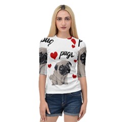 Love Pugs Quarter Sleeve Tee