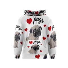 Love Pugs Kids  Zipper Hoodie by Valentinaart