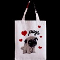 Love pugs Zipper Classic Tote Bag View2